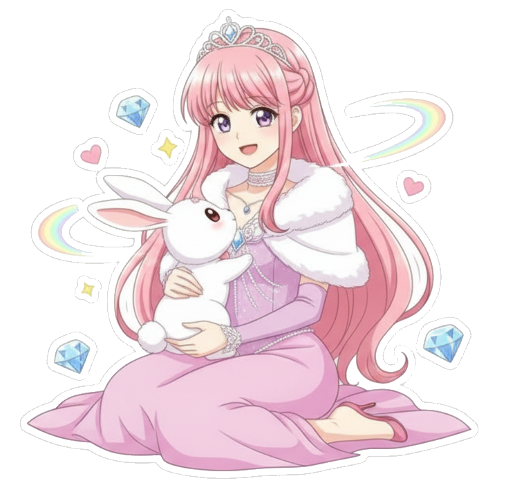 Prinzessin Lilia mit dem weißen Hasen